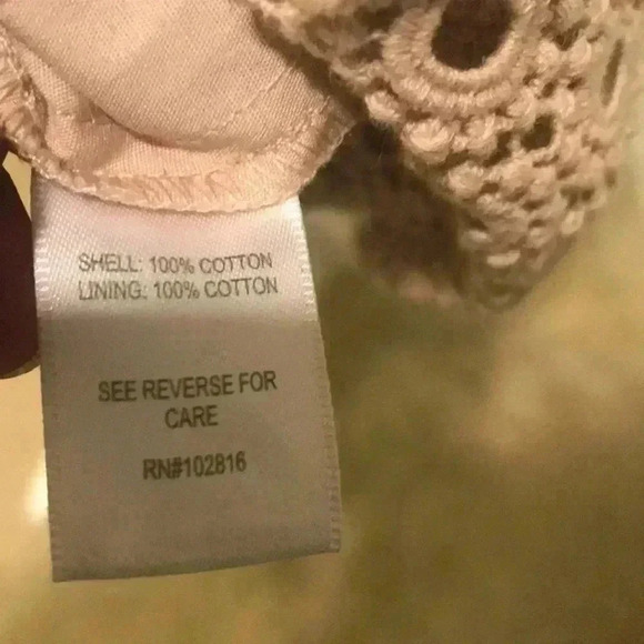 Garnet Hill Beige Eyelet Sheath Dress-Size 10 - Picture 7 of 11